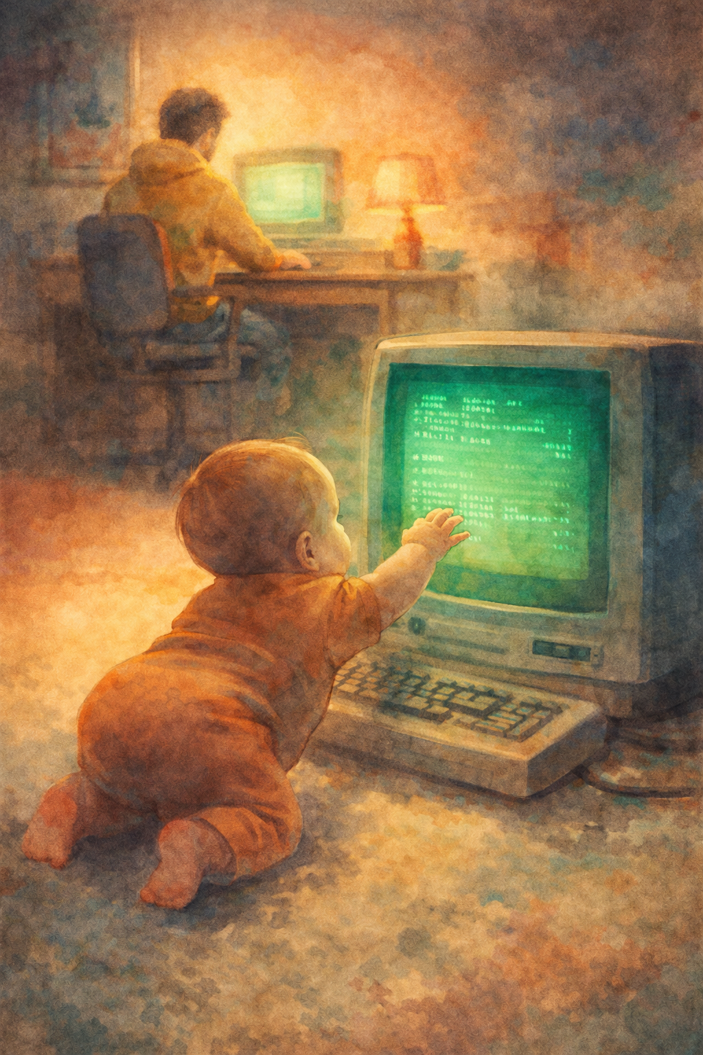 Green Letters illustration